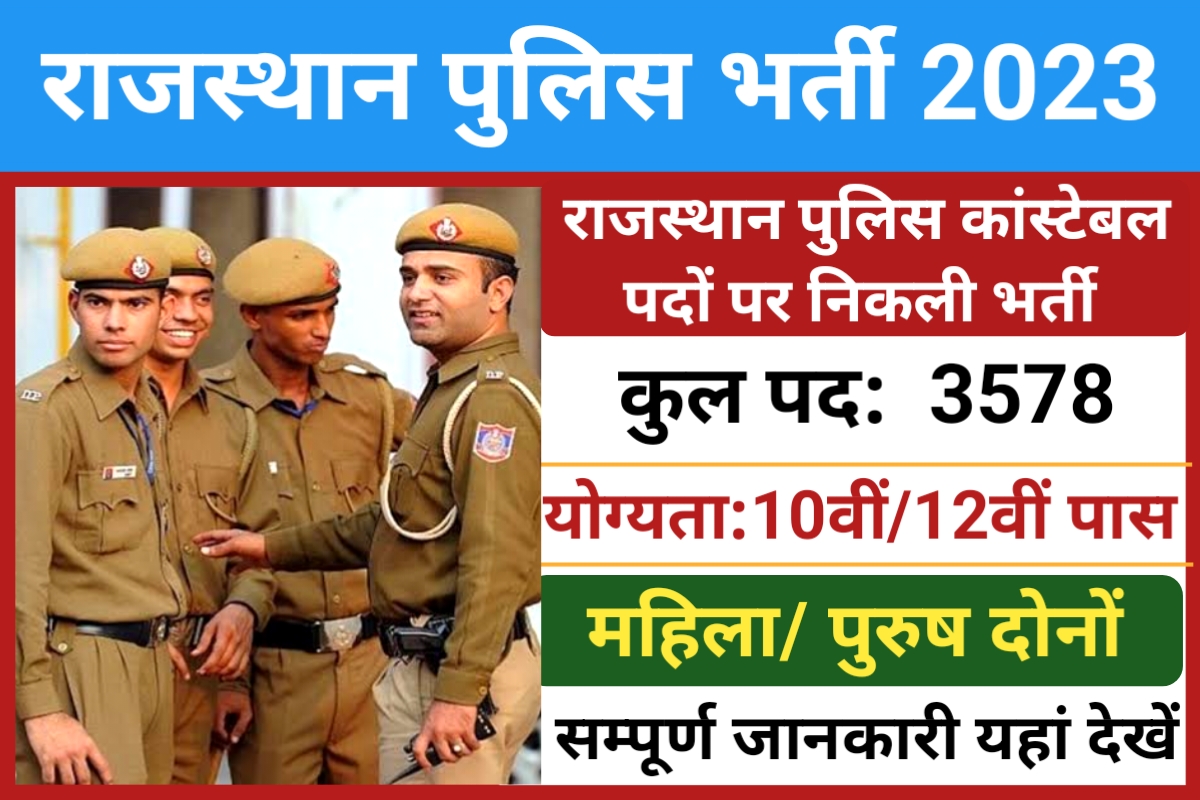 Rajasthan Police Constable Recruitment 2023