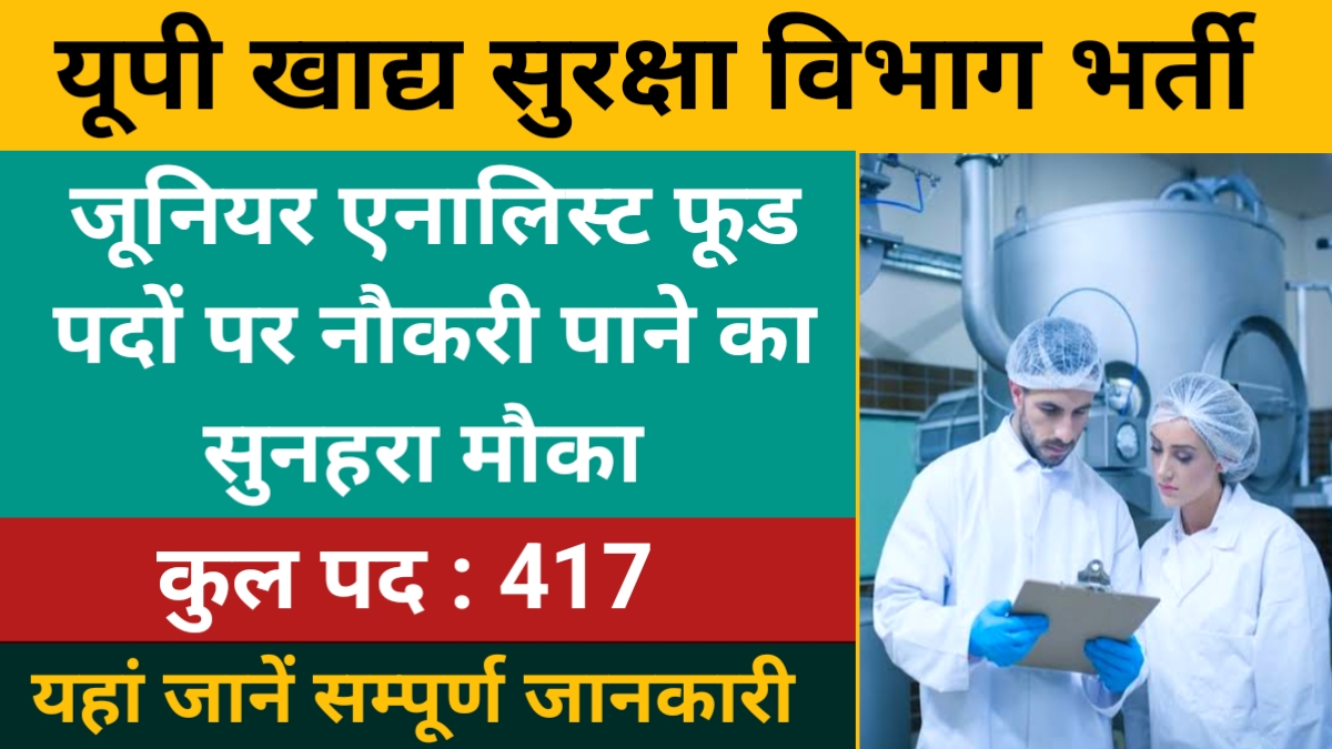 UP Junior Analyst Food Recruitment 2024