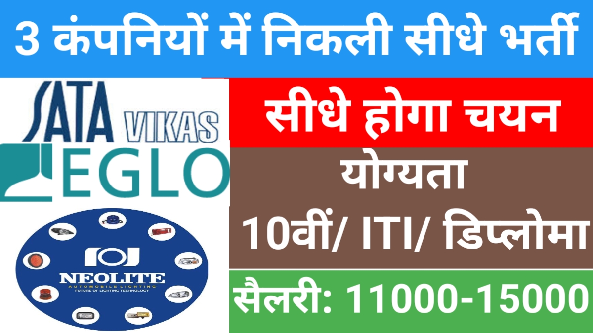 Job Drive: 3 कंपनियों द्वारा जॉब ड्राइव का आयोजन, 100 से अधिक पदों पर निकली भर्ती