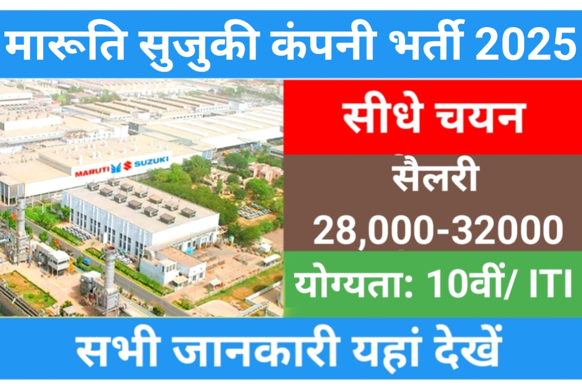 Maruti Suzuki TW Recruitment 2025